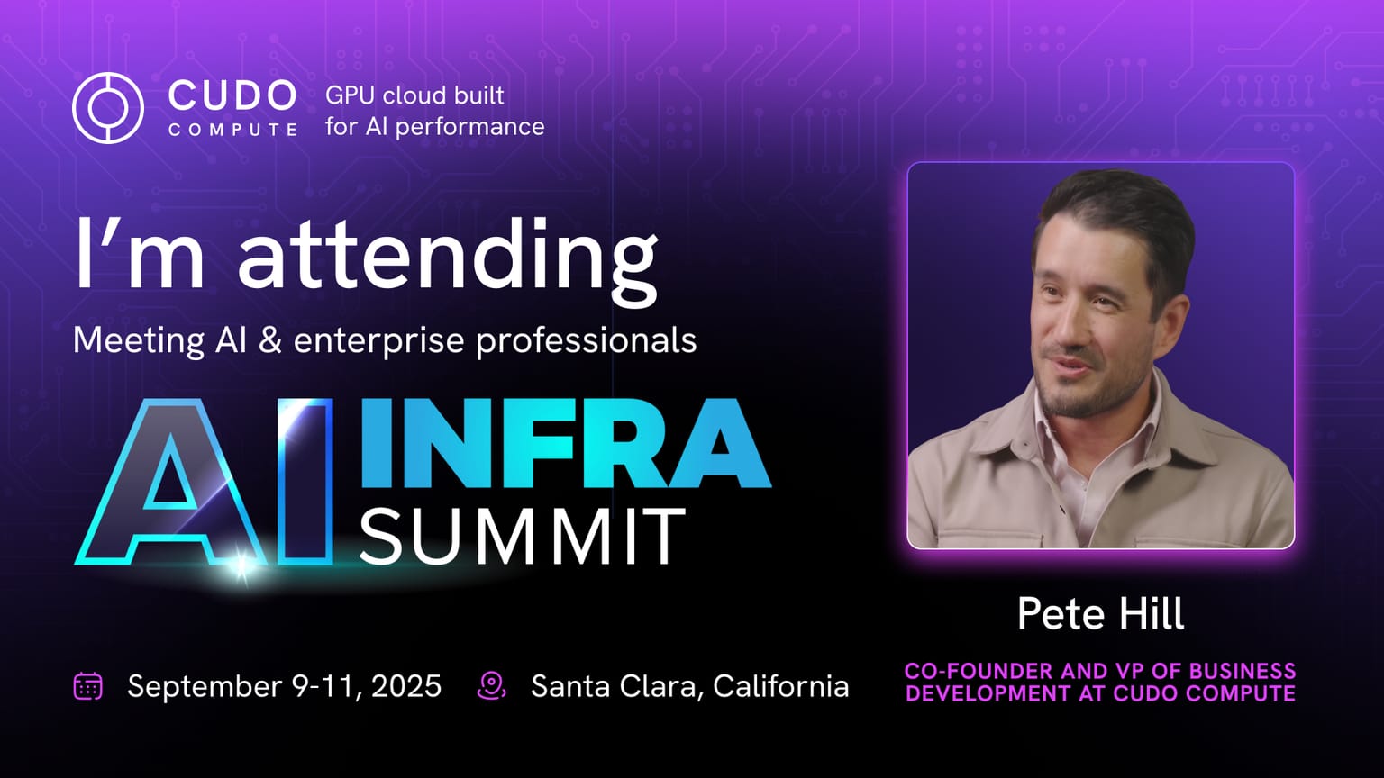 CUDO Compute at AI Infra Summit 2025