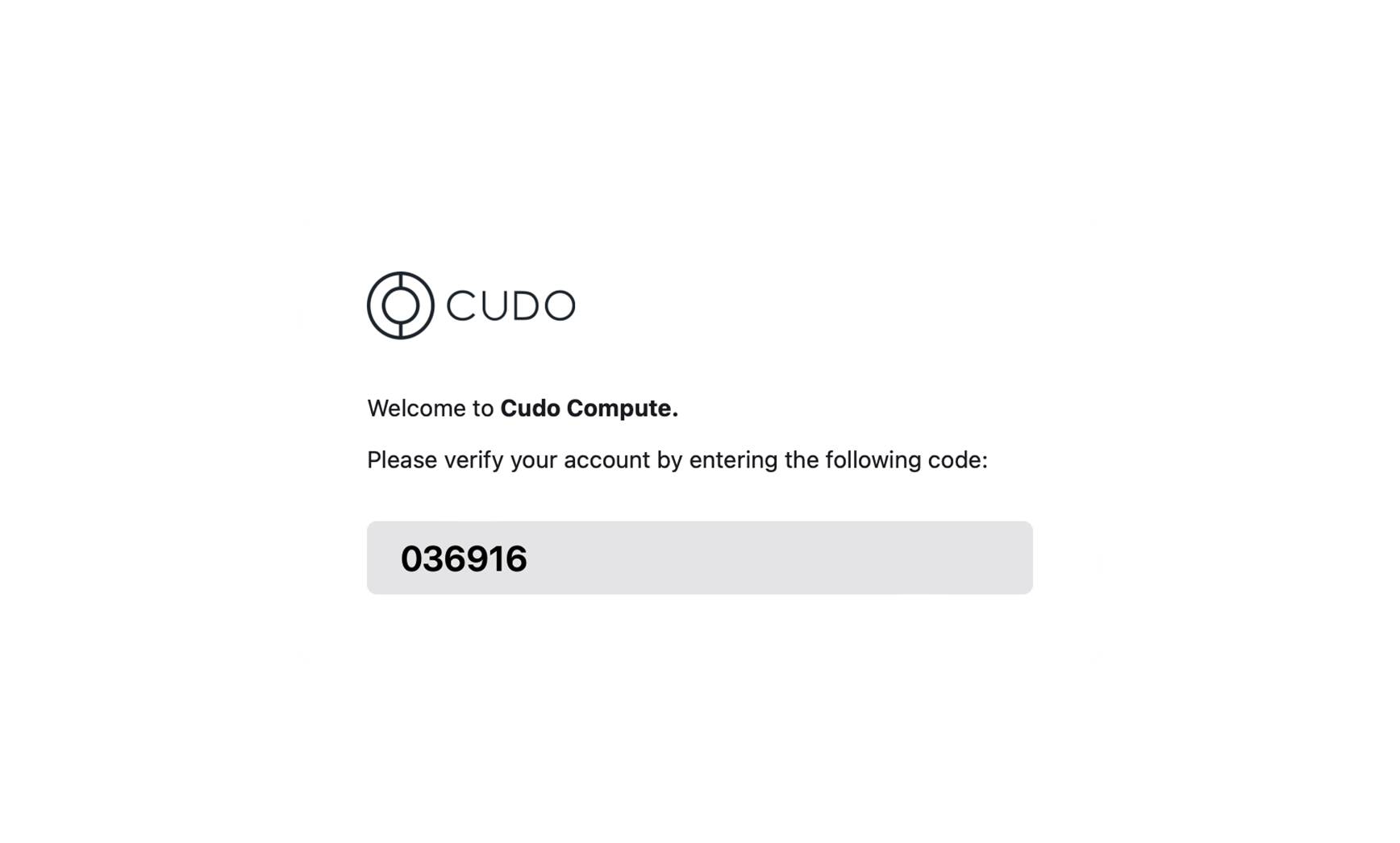 Verify email confirmation code