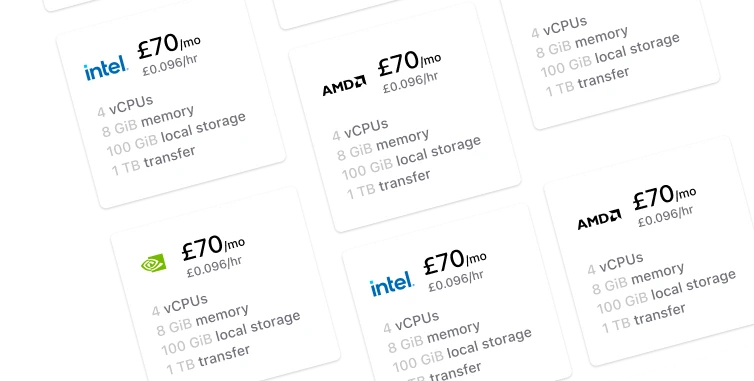 Range of deployable virtual machine types